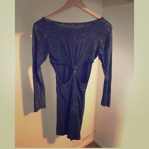 Forever 21 Cut-Out Acid Wash Dress